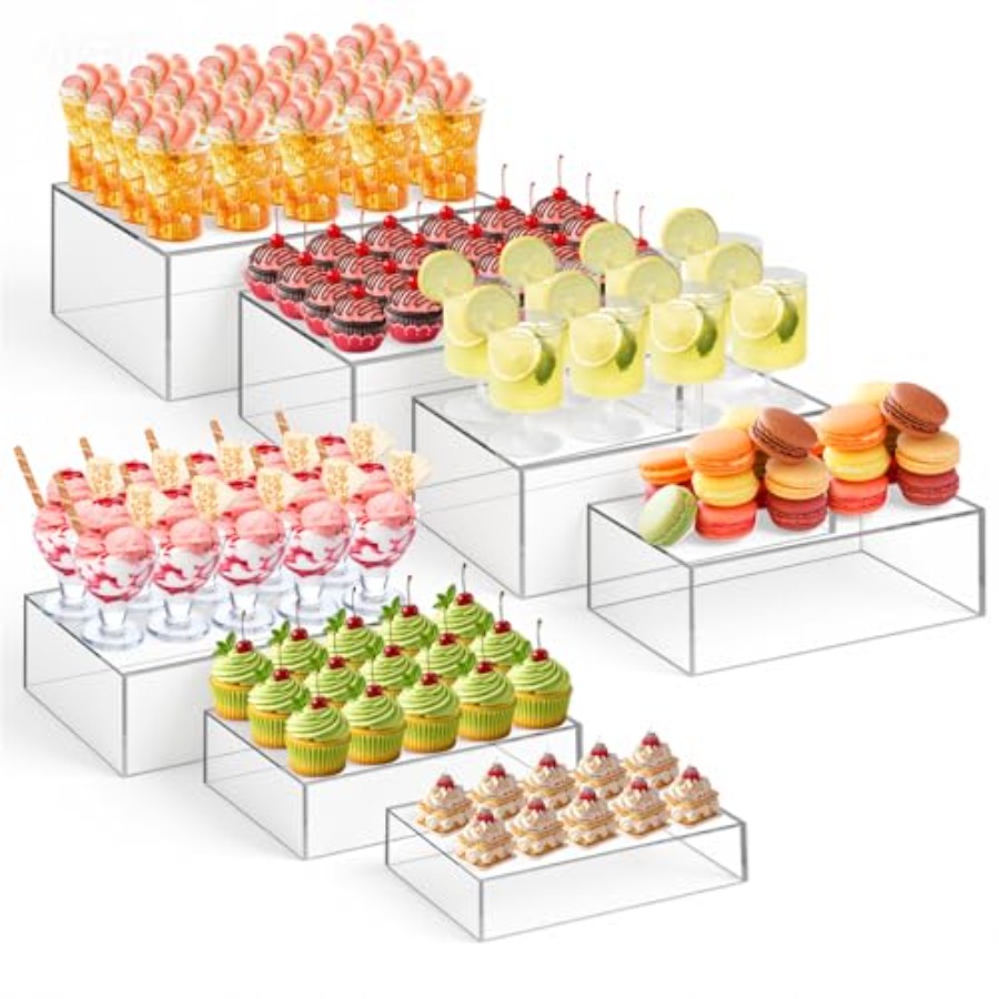 Display Risers Set - 케이터링 디저트 테이블 라이저 세트: 아크릴,