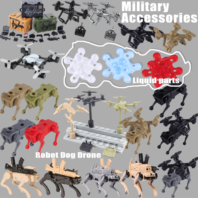 제2차 세계대전 군사 액세서리 UAV 로봇 개 드론 블 - Lego Minifigure Holder 리뷰 및 가격