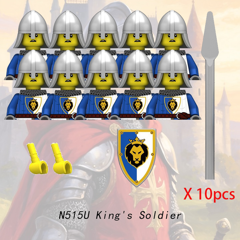중세 성 기사 미니피규어 빌딩 블록 황소 병사 전사 호 - Lego Minifigure Holder 리뷰 및 가격