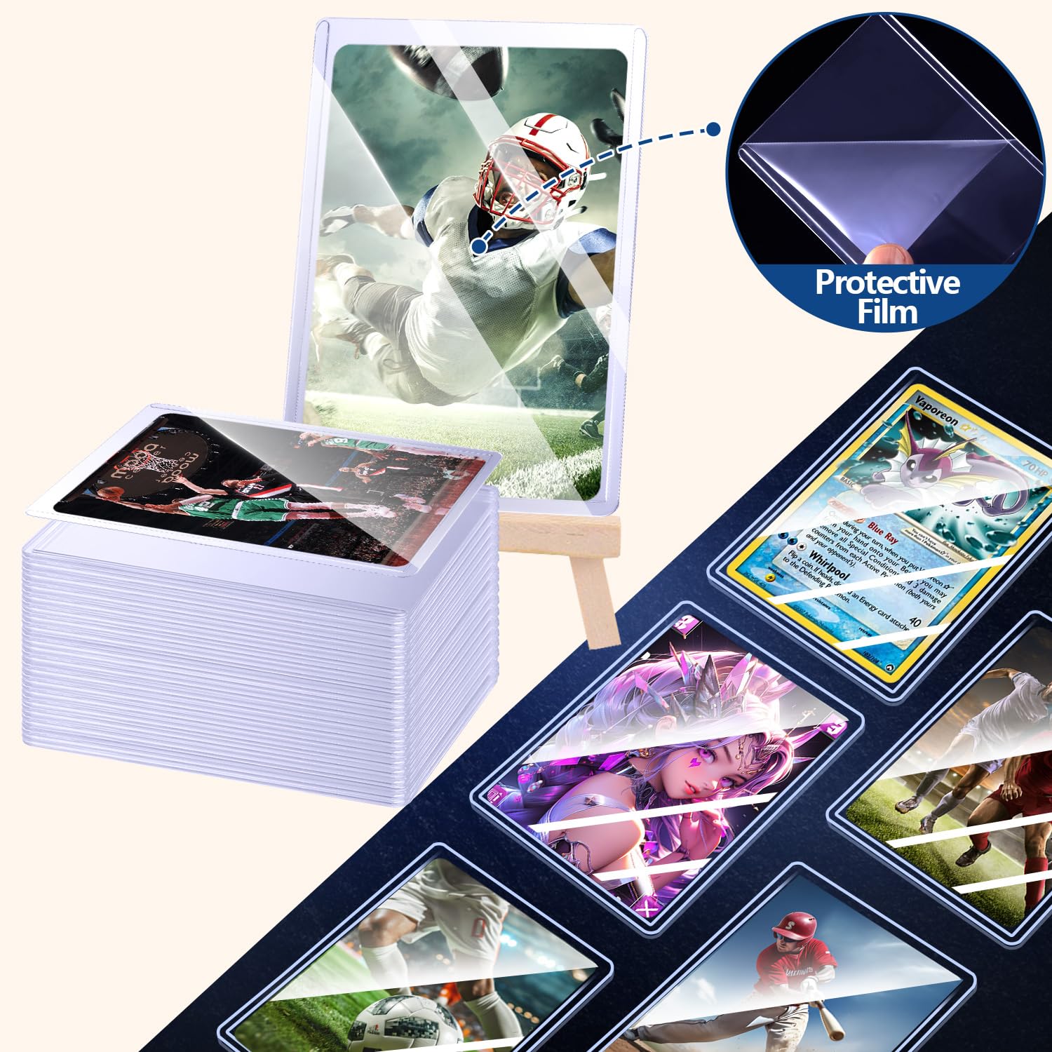 25-100pcs 하드 카드 슬리브 안티 스크래치 홀더 - Card Penny Sleeve 리뷰 및 가격