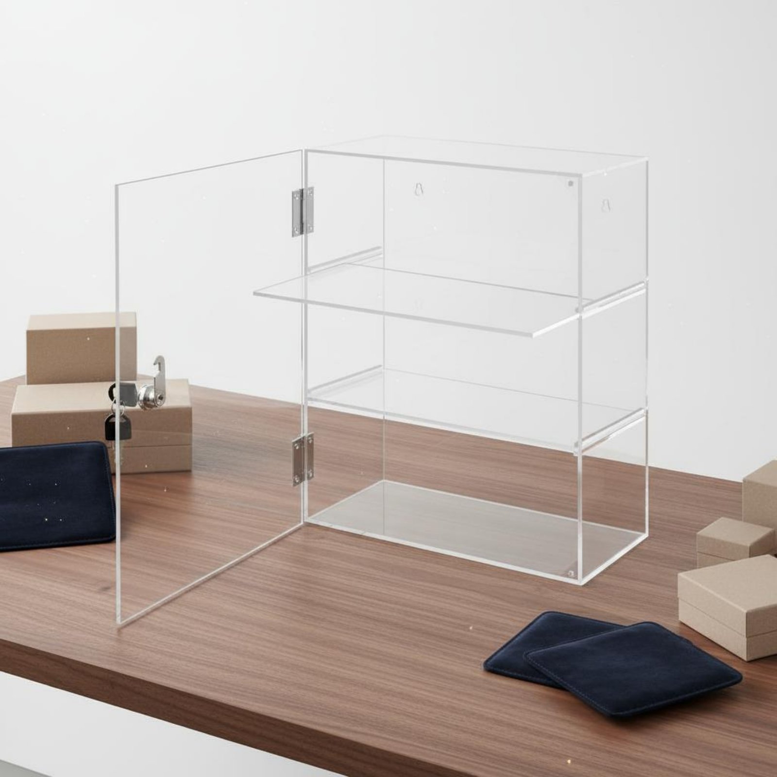 잠금장치가 있는 아크릴 전시 케이스, 잠금 가능한 투명 - Display Case Acrylic 리뷰 및 가격